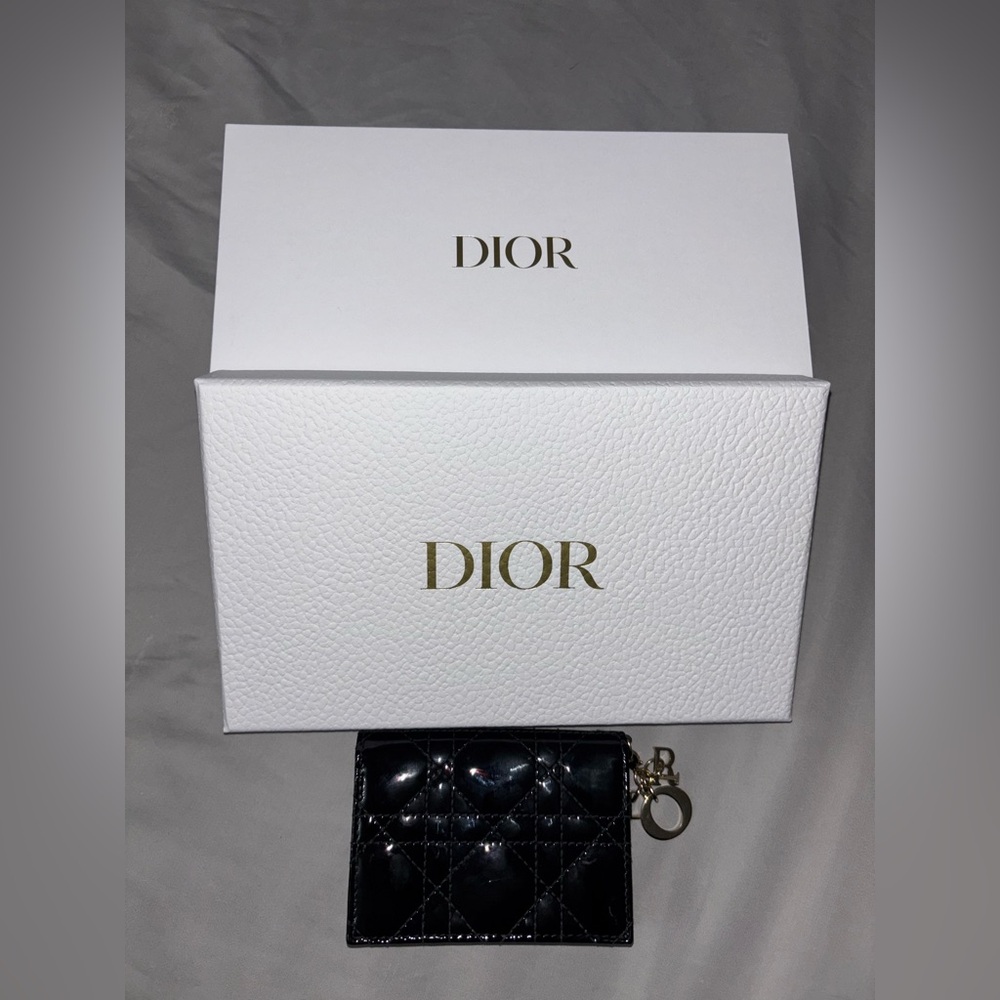 Dior Black Quilted Leather Wallet